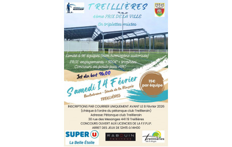 4ᵉ Prix de la Ville de Treillières – Triplette mixte